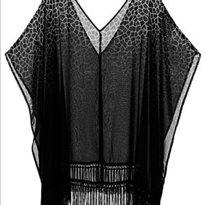 NWT♥️VIctoria Secret Swim Cover up Fringe Poncho M